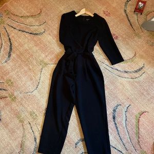 Black crepe madewell jumpsuit